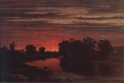 George Inness Dark oil painting